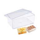 Blue Star Cake Box Cristal Retangular com Tampa 1,5L
