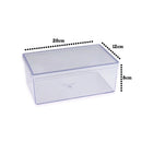 Blue Star Cake Box Cristal Retangular com Tampa 1,5L