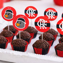 Festcolor Bandeirinha para Docinhos Flamengo  8 Unidades