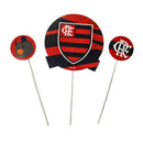 Festcolor Kit Topo de Bolo Flamengo 2023 com 3 Unidades